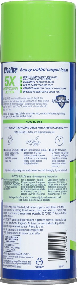 slide 2 of 2, Woolite Heavy Traffic Carpet Foam 22 oz, 22 oz