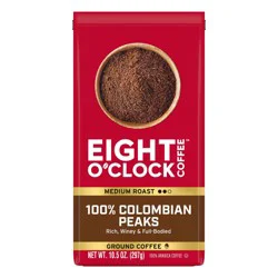 Eight O' Clock Colombian Peak Ground Coffee 10.5 oz