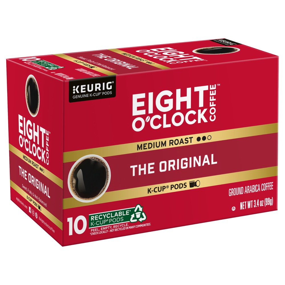 slide 5 of 5, Eight O'Clock Coffee Original Medium Roast K-Cup Coffee Pods- 12 ct, 12 ct