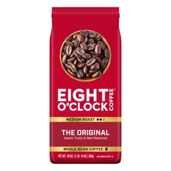 Eight O'Clock Coffee The Original, our oldest recipe and most iconic roast made from premium Arabica beans. Medium roasted to deliver sweet and fruity notes with well-balanced finish.