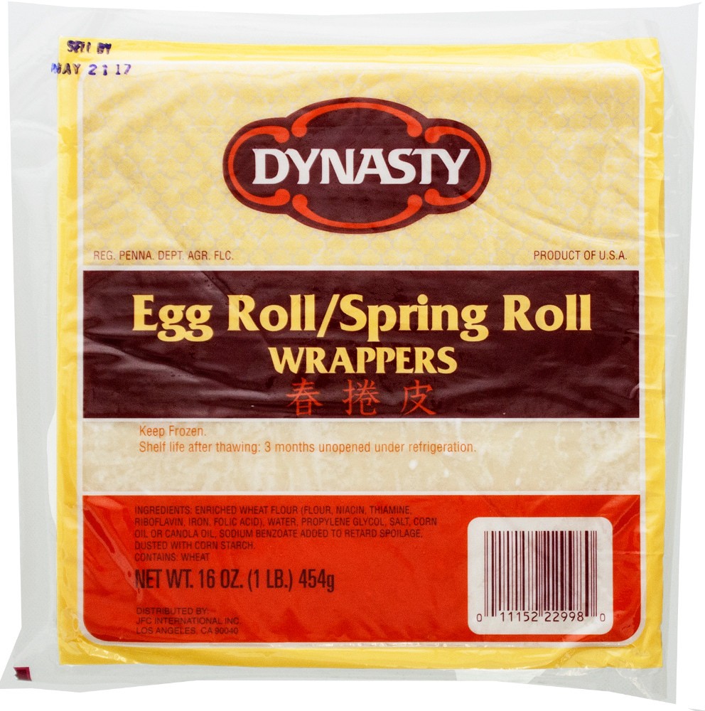slide 2 of 2, Dynasty Egg / Spring Roll Wrappers, 16 oz