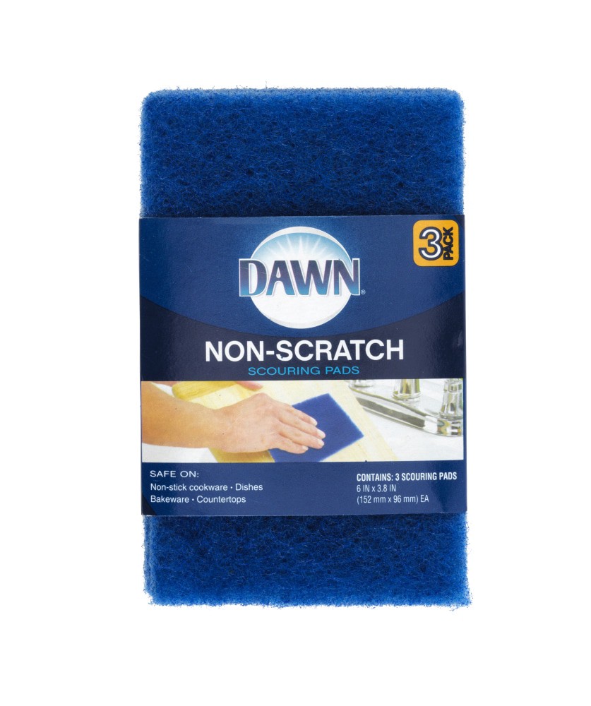 slide 3 of 3, Dawn Non-Scratch Scouring Pad, 3 ct