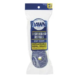 Dawn Dishwand Super Fabric Refill Heads 2 Ea