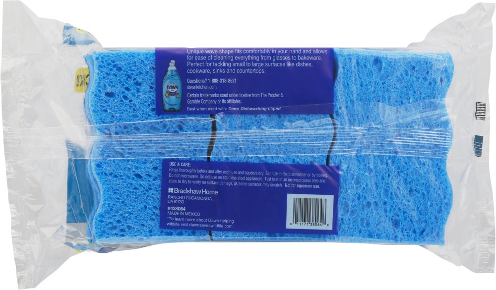 slide 2 of 2, Dawn Ultra 9 Pack Non-Scratch Scrubber Sponges 9 ea, 9 ct