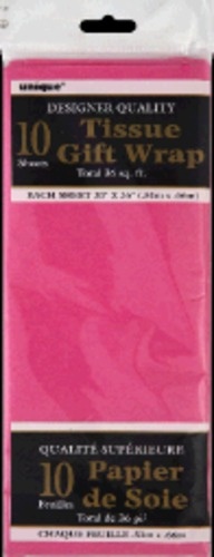 slide 1 of 1, Unique Industries Pink Tissue Shts, 10 ct
