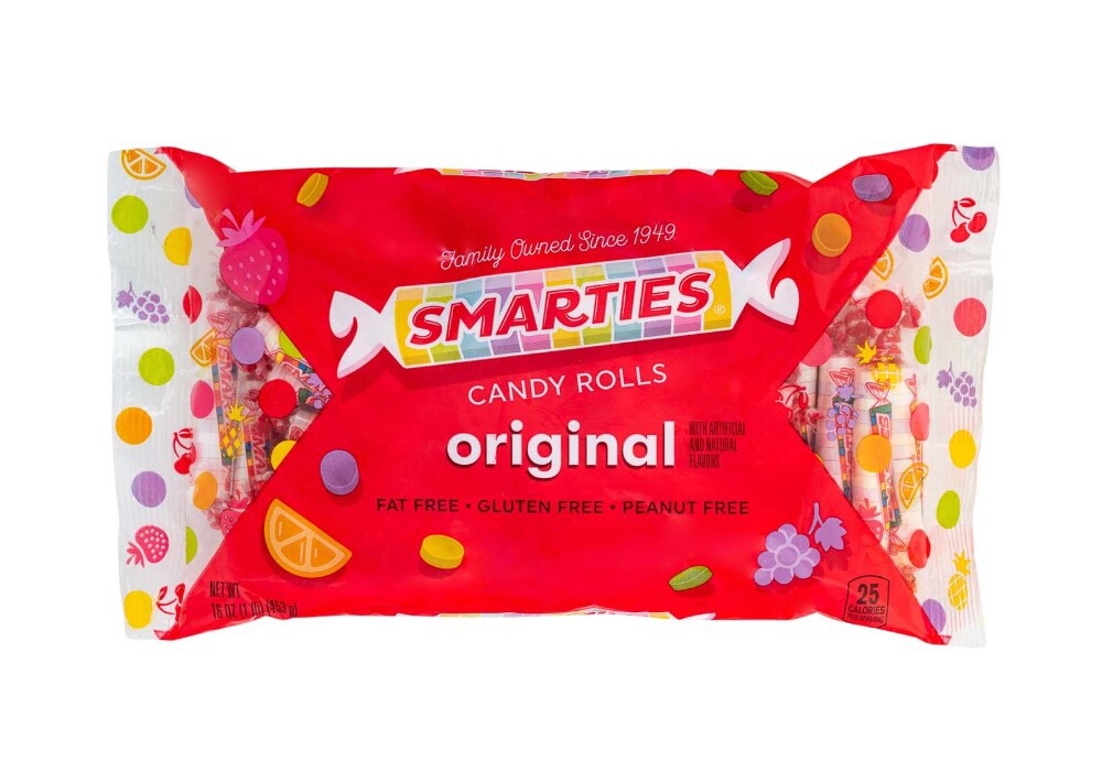 slide 2 of 2, Smarties Candy Rolls, 16 oz