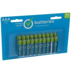 Simply Done Alkaline AAA Batteries