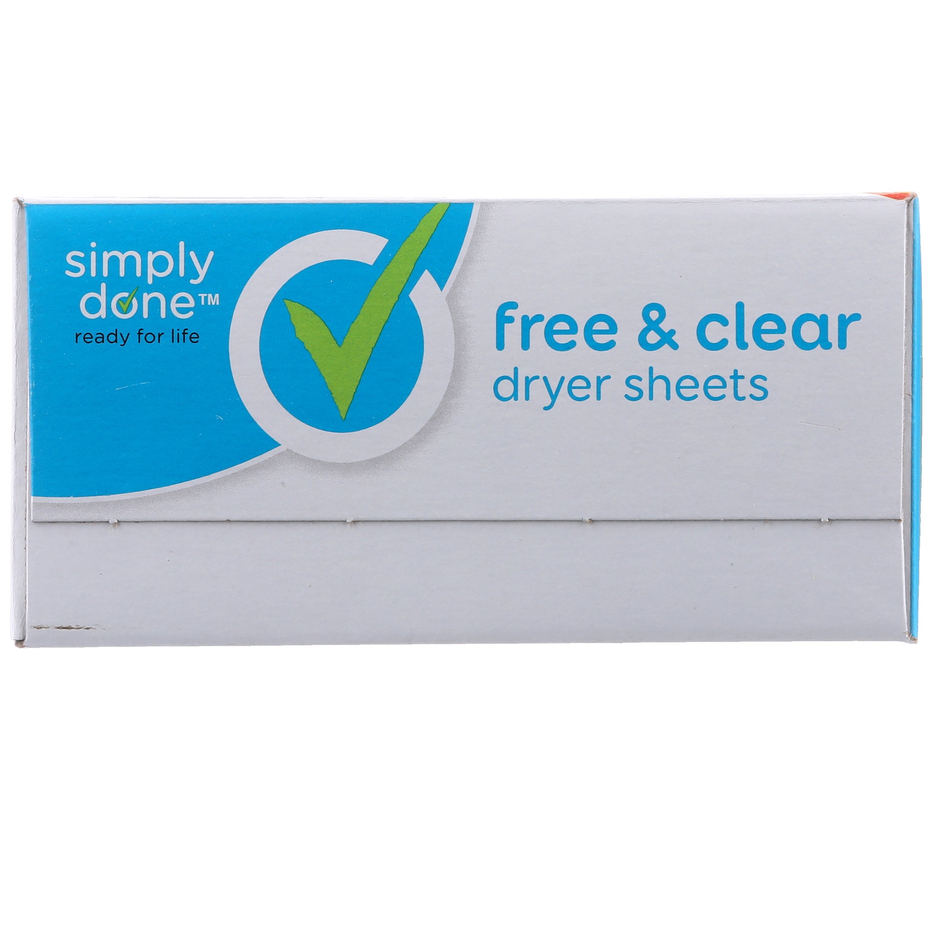 slide 5 of 6, Simply Done Free Clear Dryer Sheets, 80 ct