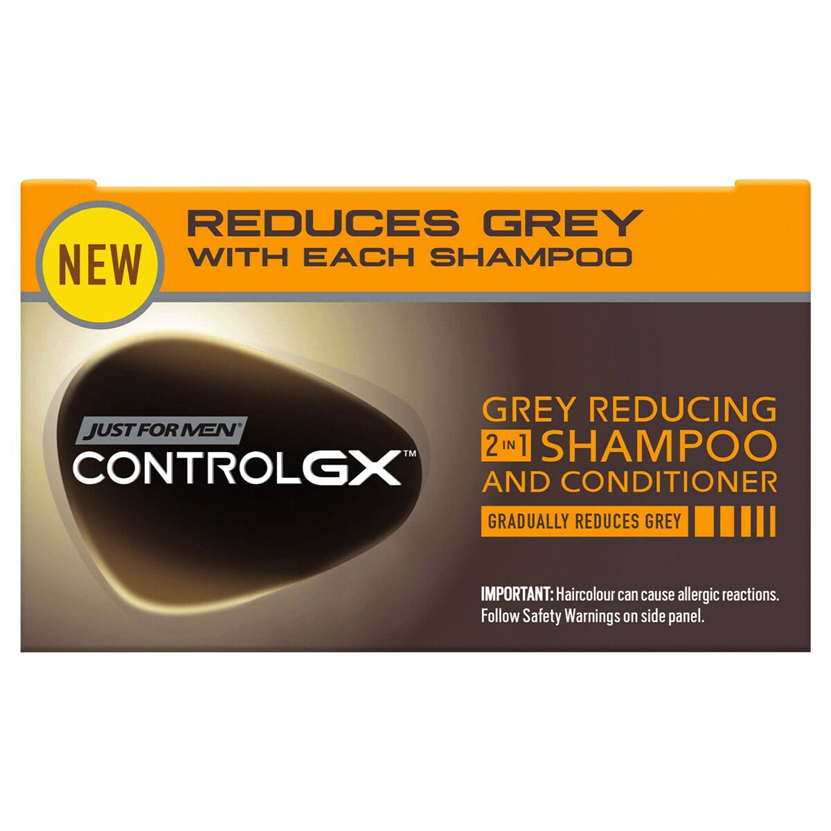 slide 2 of 11, Just for Men Control GX Gray Reducing 2 in 1 Shampoo And Conditioner, 5 oz