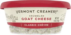 Vermont Creamery Crumbled Classic Chevre Goat Cheese 4 oz