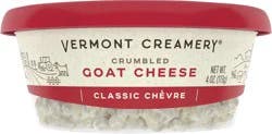 Vermont Creamery Crumbled Classic Chevre Goat Cheese 4 oz
