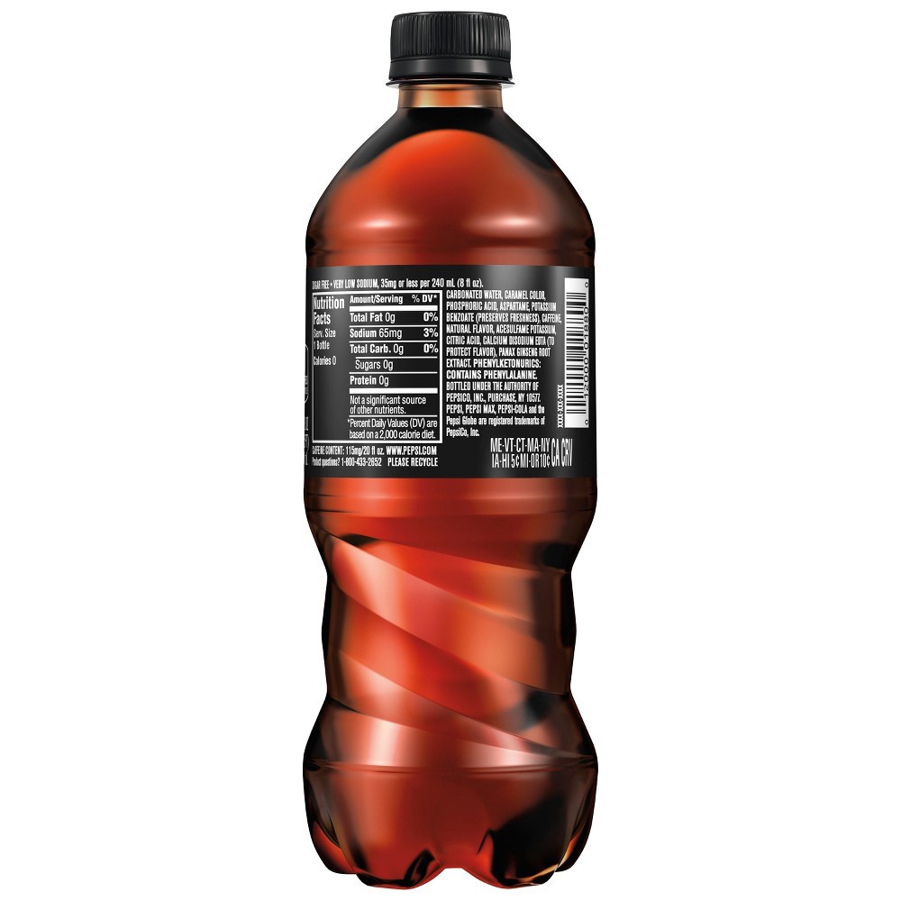 slide 2 of 3, Pepsi Zero Sugar Cola - 20 fl oz, 20 fl oz