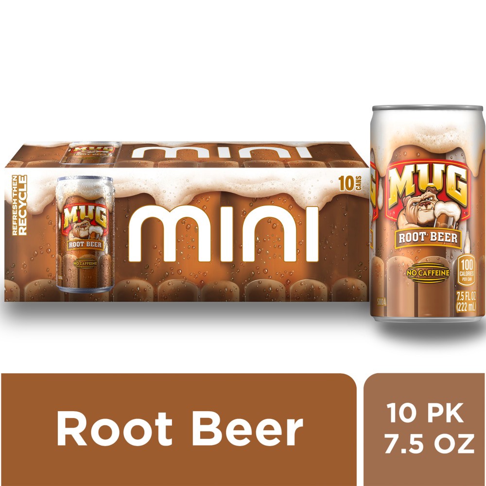 slide 5 of 6, Mug Soda Root Beer - 10 ct, 10 ct; 7.5 oz
