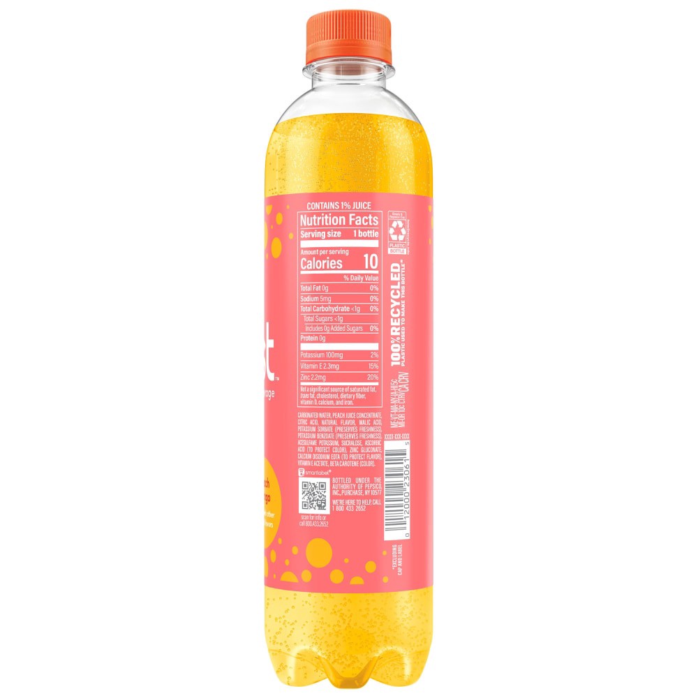 slide 2 of 5, bubly Burst Sparkling Water Beverage Peach Mango- 16.9 fl oz, 16.9 fl oz
