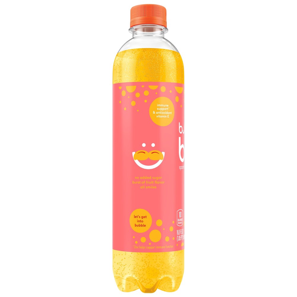 slide 5 of 5, bubly Burst Sparkling Water Beverage Peach Mango- 16.9 fl oz, 16.9 fl oz