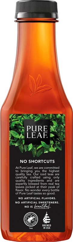 slide 5 of 5, Pure Leaf Brewed Tea, Real, Peach, 18.50 fl oz