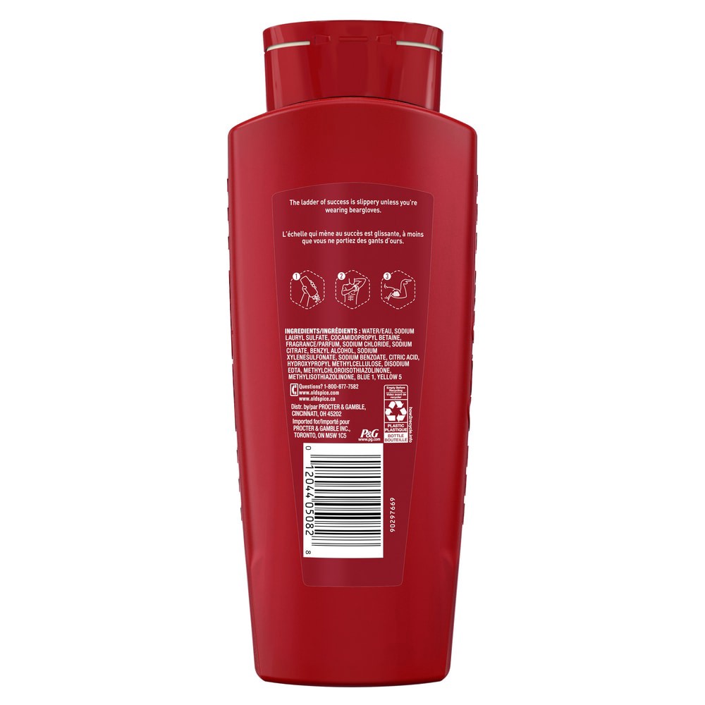 slide 4 of 4, Old Spice Cleansing Body Wash for Men, 24/7 Shower Clean with Lasting Scent, 2 in 1 Face and Body Wash, Rich Lather, Bearglove, Crisp Orchard Scent, 24oz, 24 fl oz