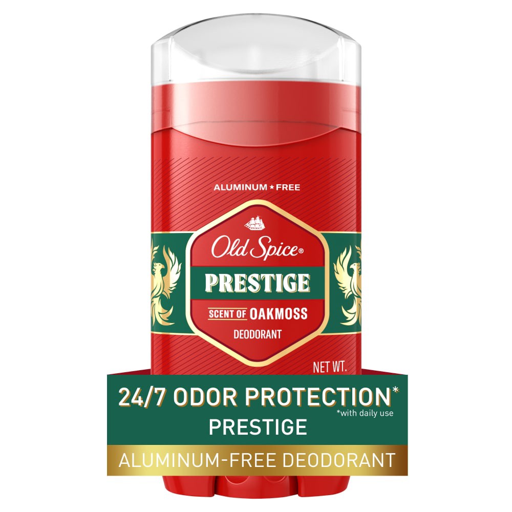 slide 3 of 4, Old Spice Aluminum Free Deodorant for men, 24/7 Odor Protection, Prestige with Oakmoss Scent, 3oz, 3 oz