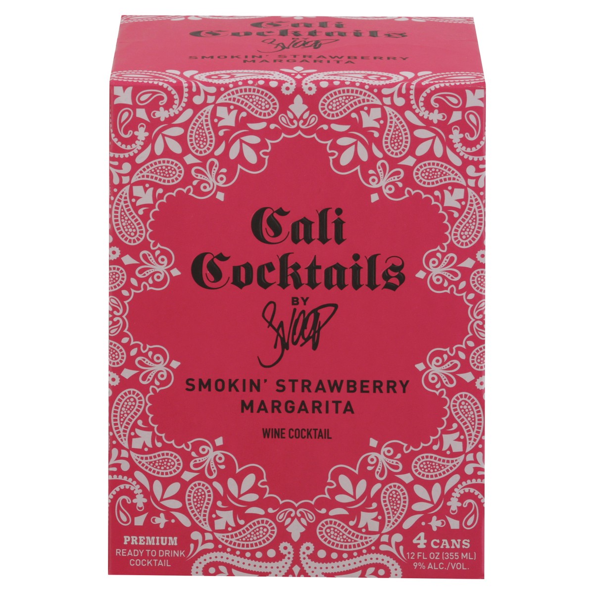 slide 4 of 11, Cali Cocktails Smokin' Strawberry Margarita Wine Cocktail 4 - 12 fl oz Cans, 4 ct