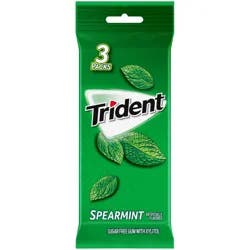 Trident MONDELEZ GLOBAL LLC (SNACKS US) TRIDENT MUP -TRIDENT - SPEARMINT - 42PC 3PK - 012546011365 - REDESIGN 516483 - TRIDENT Redesign US 3 -14 STICK PKGS. (42 STICKS) English