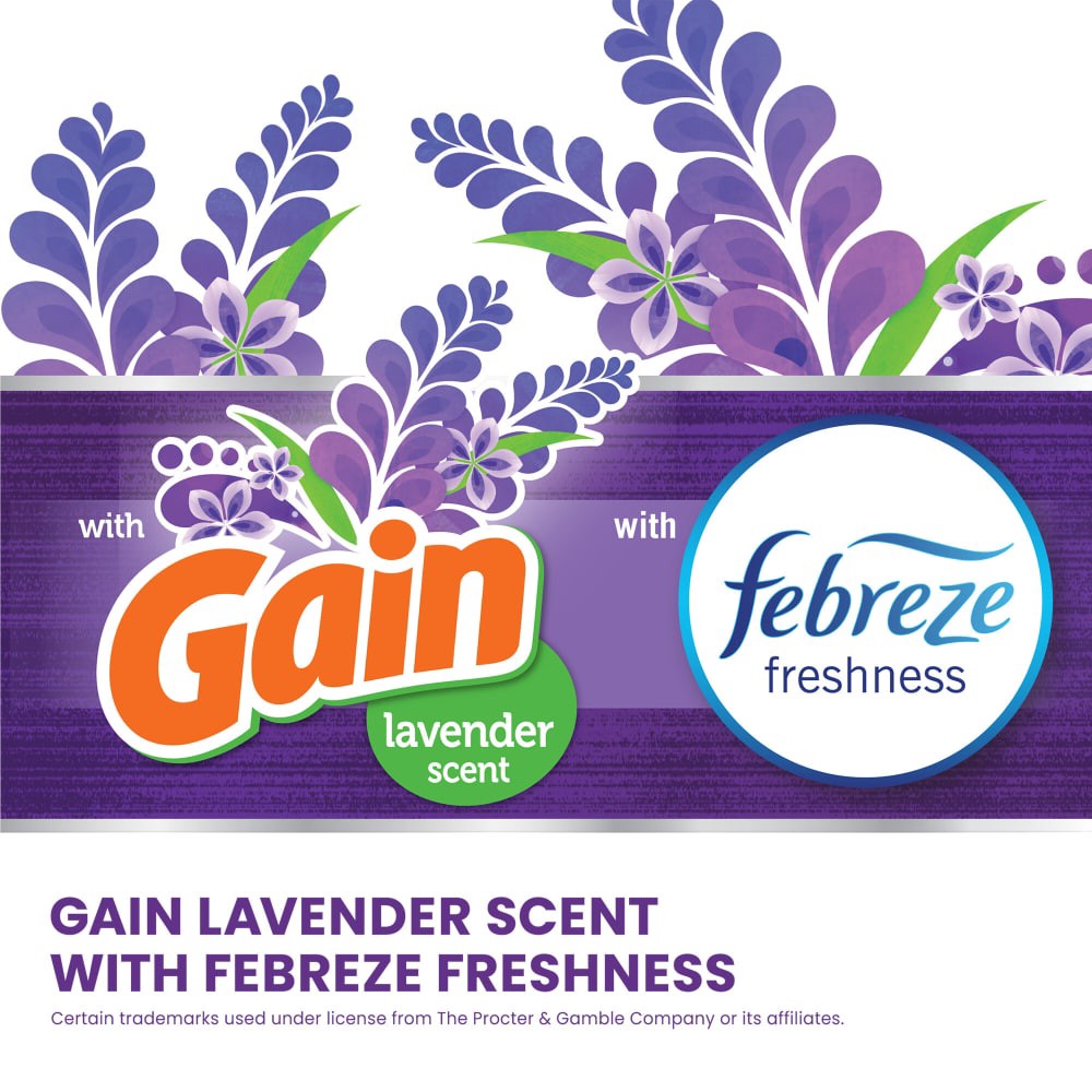 slide 2 of 6, Glad ForceFlex Tall Kitchen Trash BagsGain Lavender Scent with Febreze, 22 ct
