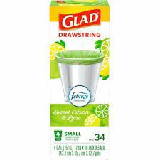 Glad 13 Gallon Trash Bag Bahama Bliss 34 Ct