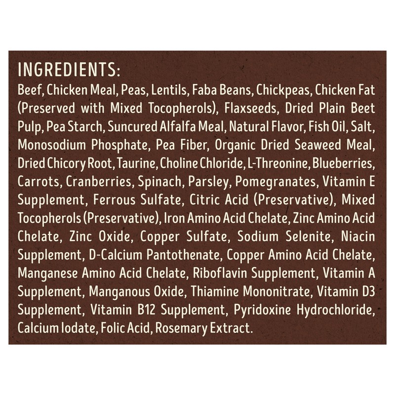 slide 2 of 2, Supreme Source Grain-Free Super-Premium Beef Chicken Meal and Lentil Recipe Dog Food 5 lb, 5 lb