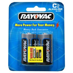 Rayovac C2 Alkaline Batteries 2Pk