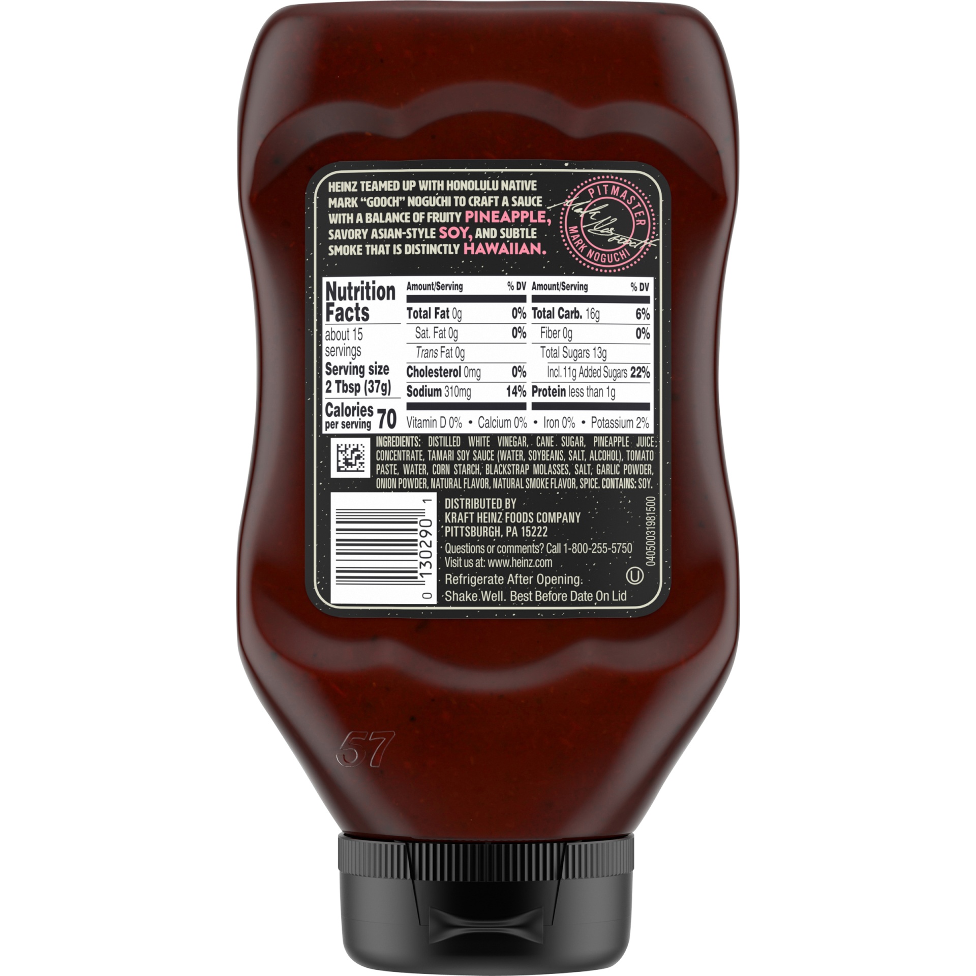 slide 4 of 6, Heinz Hawaii Style Sweet & Fruity BBQ Sauce Bottle, 19 oz