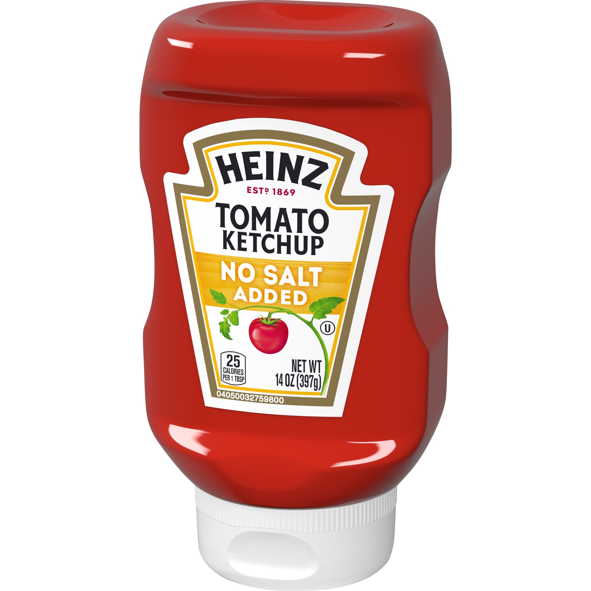 slide 5 of 9, Heinz Tomato Ketchup with No Salt Added, 14 oz