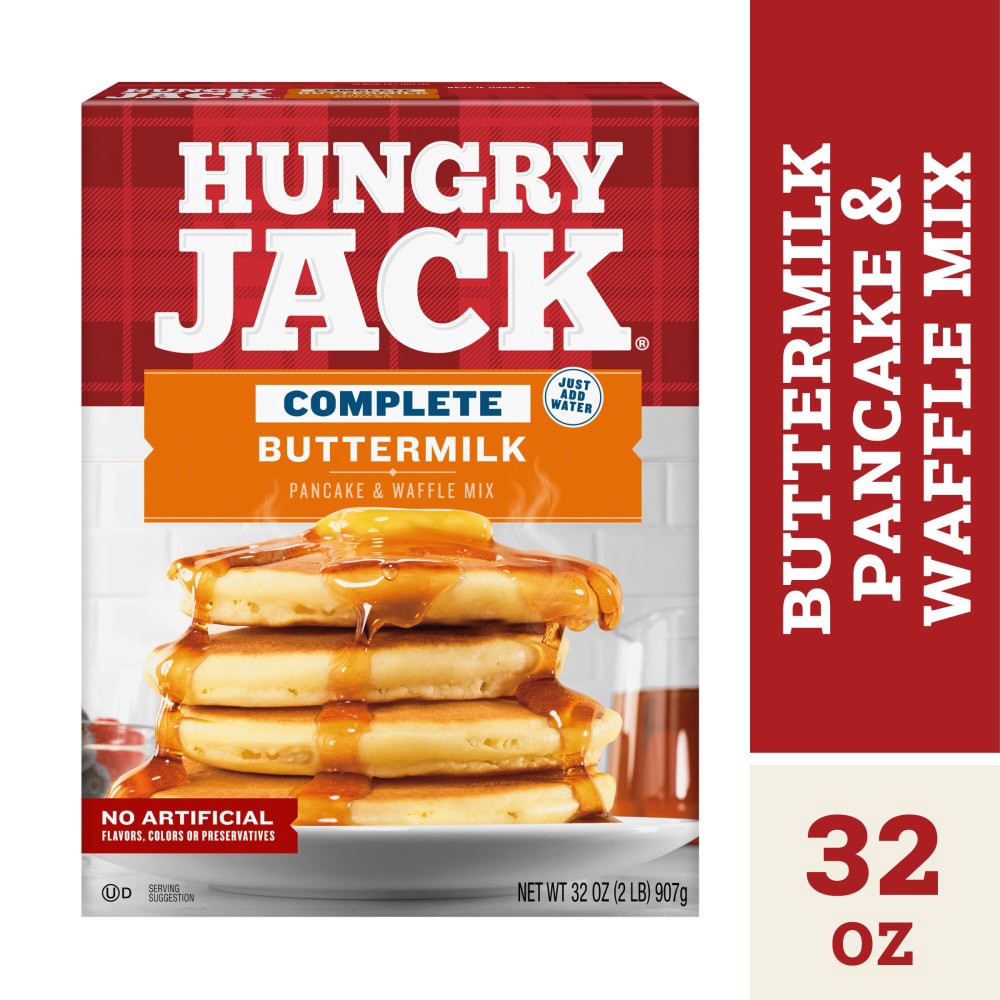 slide 5 of 6, Hungry Jack Complete Buttermilk Pancake & Waffle Mix, 32 oz