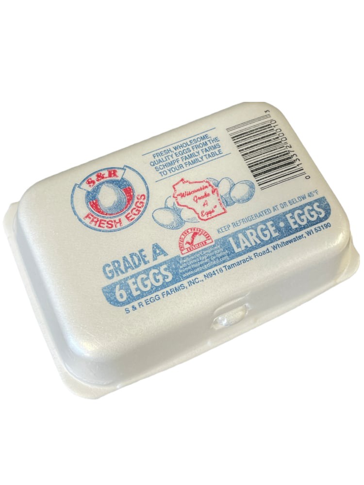 slide 2 of 2, S&R Egg Farm Six Large Eggs, 6 ct