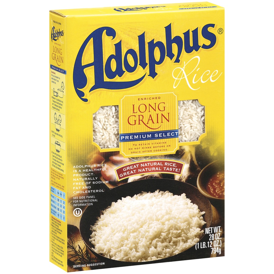 slide 2 of 3, Adolphus Enriched Premium Select Long Grain Rice, 28 oz