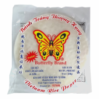 slide 1 of 1, Butterfly Brand Banh Trang Vietnamese Rice Paper, 12 oz