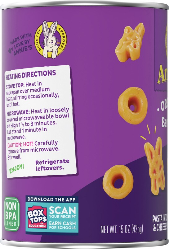 slide 2 of 5, Annie's Organic Bernie O's, Canned Pasta in Tomato and Cheese Sauce, 15 oz, 15 oz