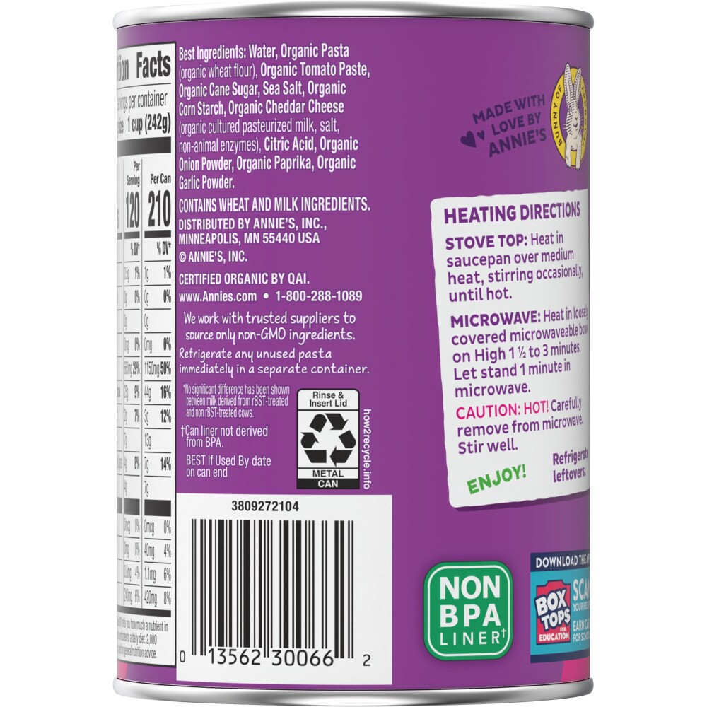 slide 2 of 6, Annie's Organic All Stars, Canned Pasta in Tomato and Cheese Sauce, 15 oz, 15 oz