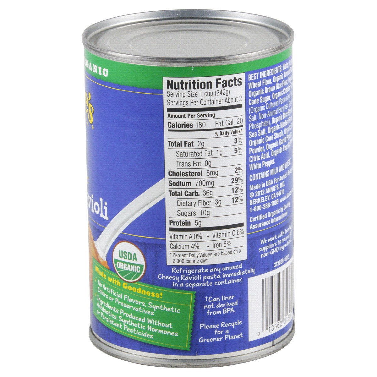 slide 4 of 6, Annie's Organic Cheesy Ravioli in Tomato and Cheese Sauce, 15 oz, 15 oz