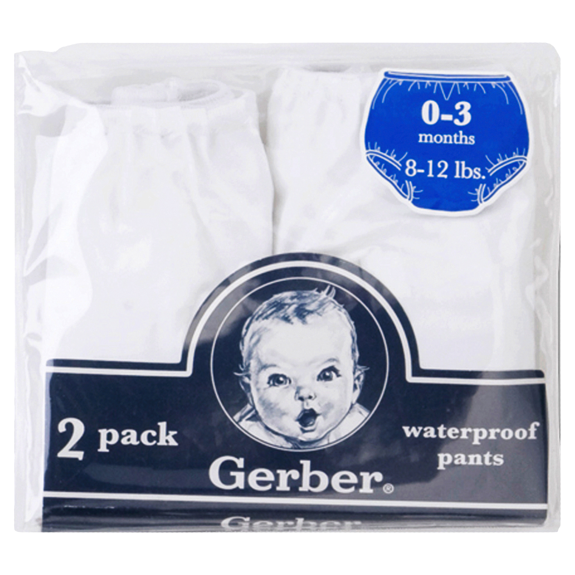 Gerber Toddler 3 Pack Training Pants - White 2T 3 ct