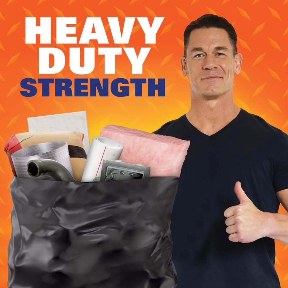 slide 2 of 6, Hefty 45 Gal. Contractor Black Trash Bag (20-Count) E24519, 1 ct