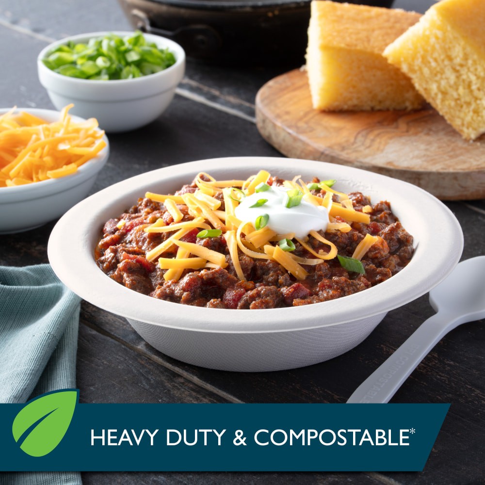 slide 3 of 6, Hefty EcoSave Compostable Bowls 25 ea, 25 ct