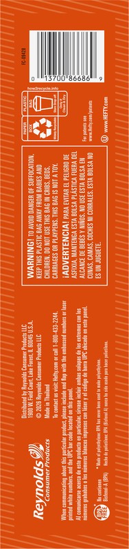 slide 2 of 4, Hefty Double Zipper Freezer Gallon Press to Close Bags 28 Bags, 28 ct