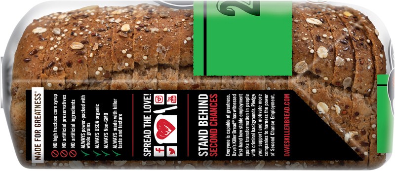 slide 5 of 5, Dave's Killer Bread Bread, Organic, 21 Whole Grains and Seeds, 27 oz