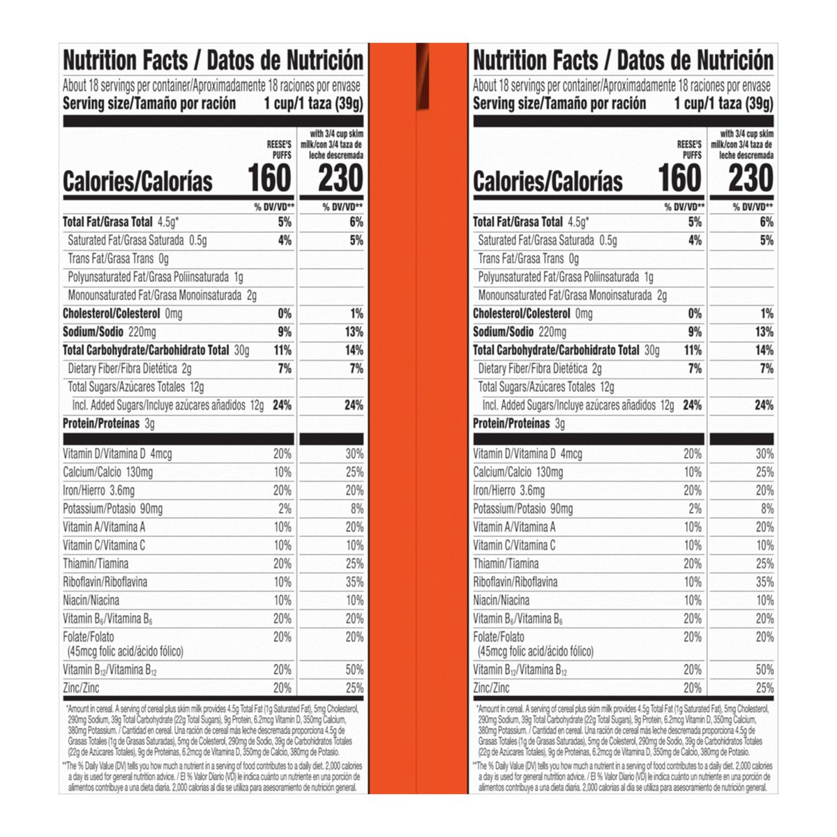 slide 13 of 13, REESE'S PUFFS Chocolatey Peanut Butter Cereal, Kid Breakfast Cereal, 2 Boxes, 51.4 oz, 2 ct
