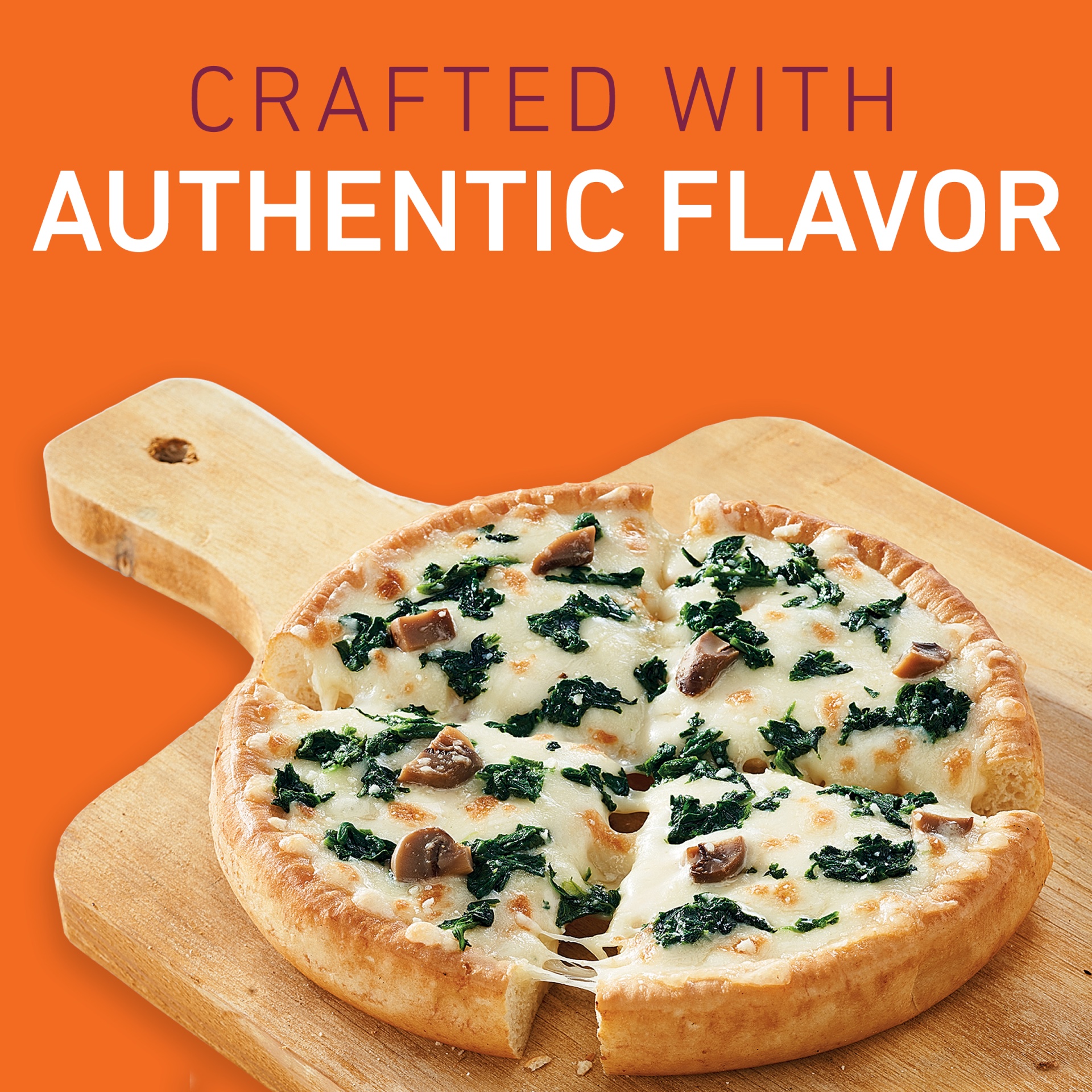 slide 4 of 6, Lean Cuisine Features Spinach & Mushroom Frozen Pizza, 6.1 oz