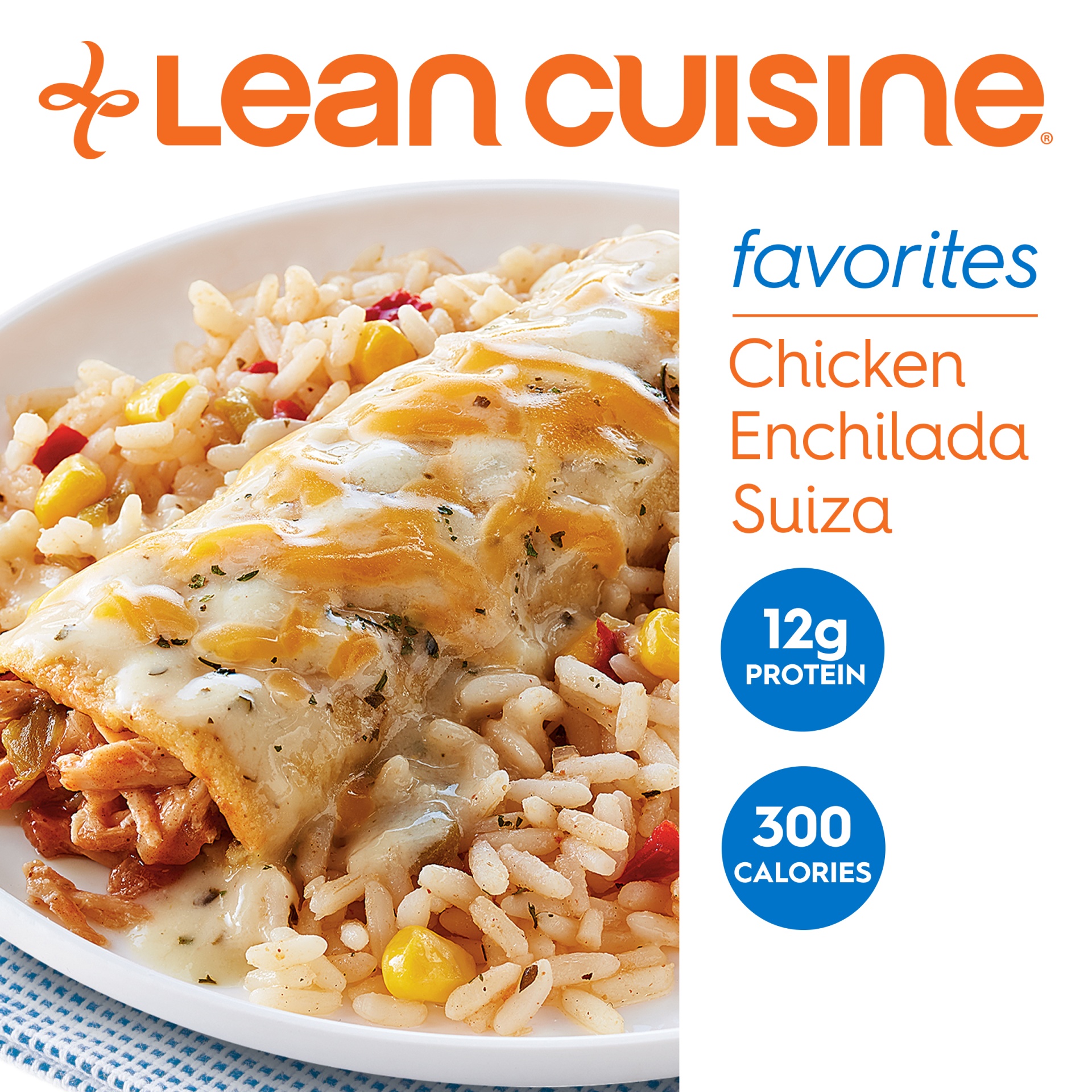 slide 3 of 6, Lean Cuisine Favorites Chicken Enchilada Suiza, 9 oz