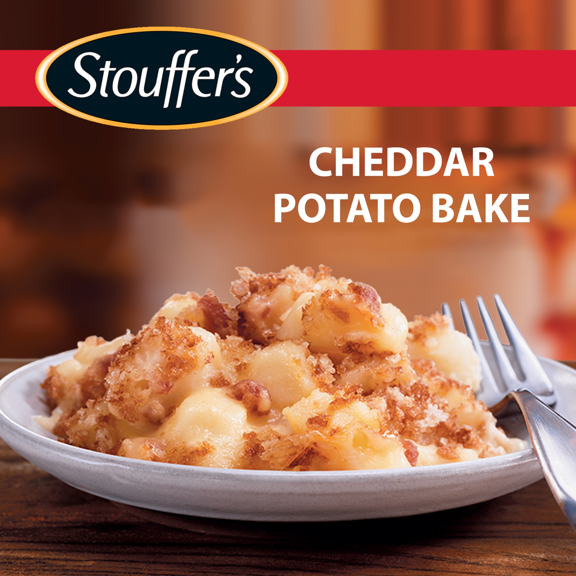 slide 2 of 6, Stouffer's Cheddar Potato Bake Side Dish, 10 oz