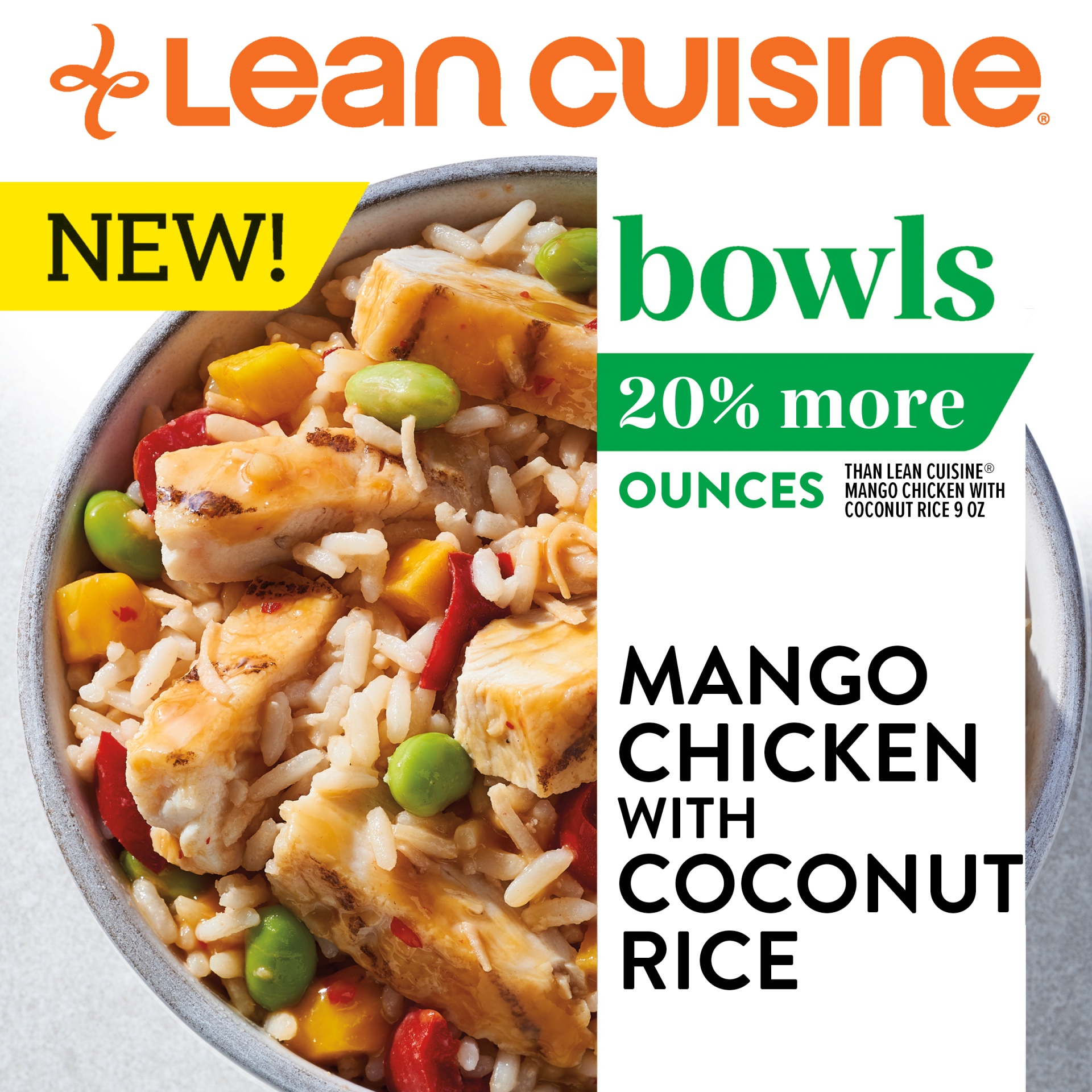 slide 4 of 6, Lean Cuisine Bowls Mango Chicken with Coconut Rice Frozen Meal, 10.88 oz