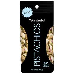 Wonderful Pistachios No Salt - 8 oz Bag