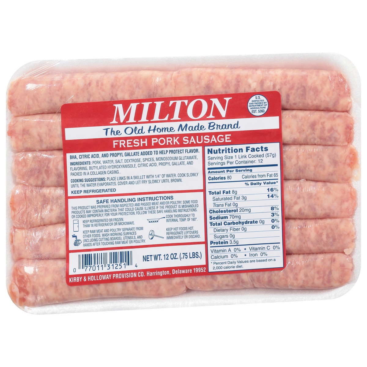 slide 4 of 11, Milton's Milton Breakfast Link, 12 oz