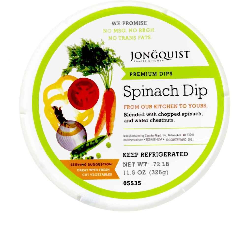 slide 2 of 2, Jongquist Family Kitchen Spinach Dip, 12 oz